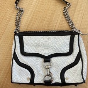 Rebecca Minkoff black & white large crossbody bag